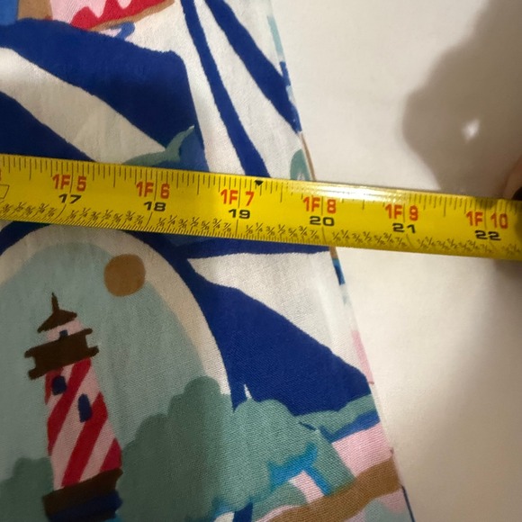 Fresh Destinations Tropical Vacation Print Rayon Wide Leg Pants Womens Medium - Picture 13 of 16